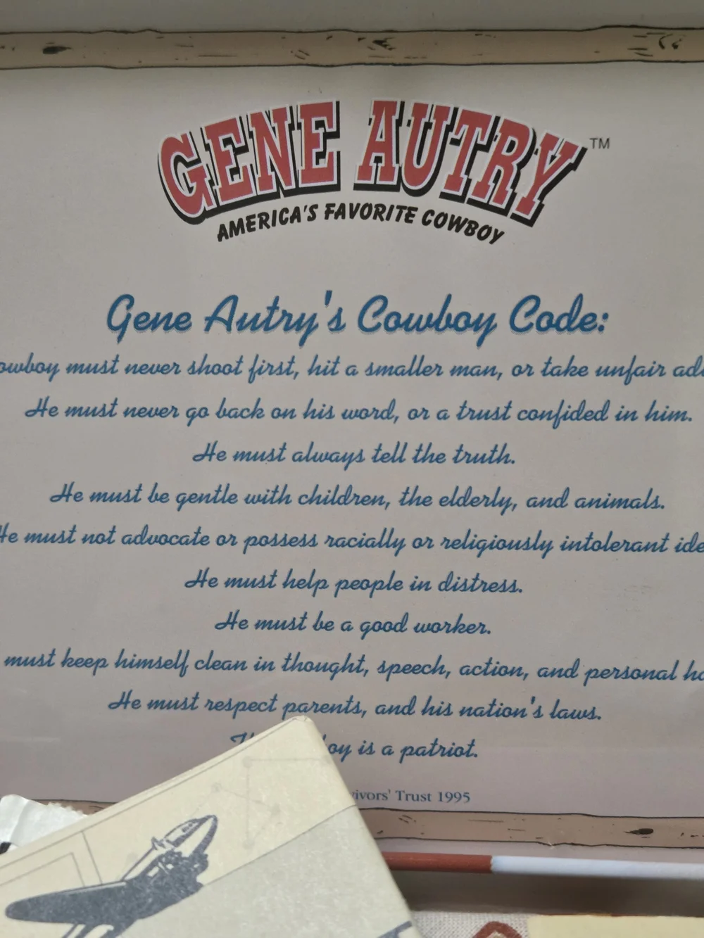 NEW 1995 Gene Autry Collector FOSSIL Watch with GENIINE Brown Leather Strap NEW